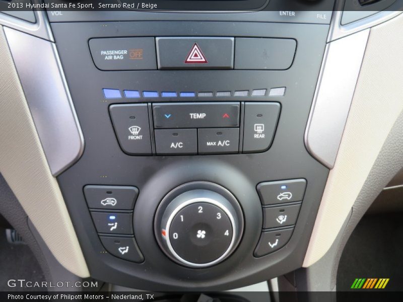 Serrano Red / Beige 2013 Hyundai Santa Fe Sport