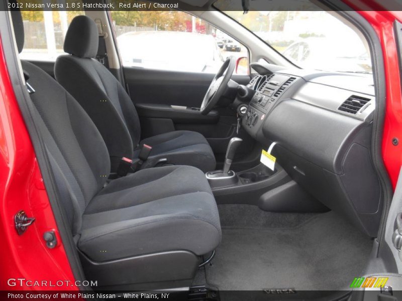 Red Alert / Charcoal 2012 Nissan Versa 1.8 S Hatchback
