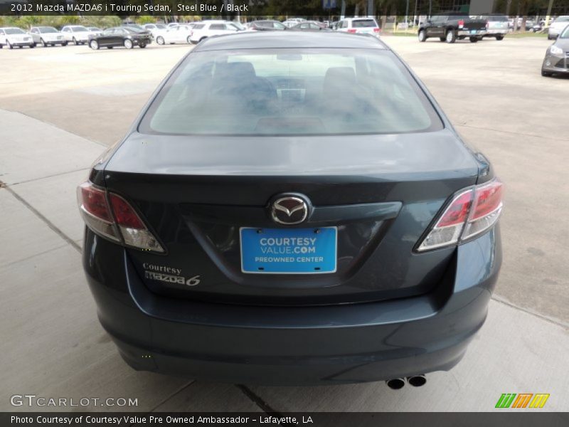 Steel Blue / Black 2012 Mazda MAZDA6 i Touring Sedan