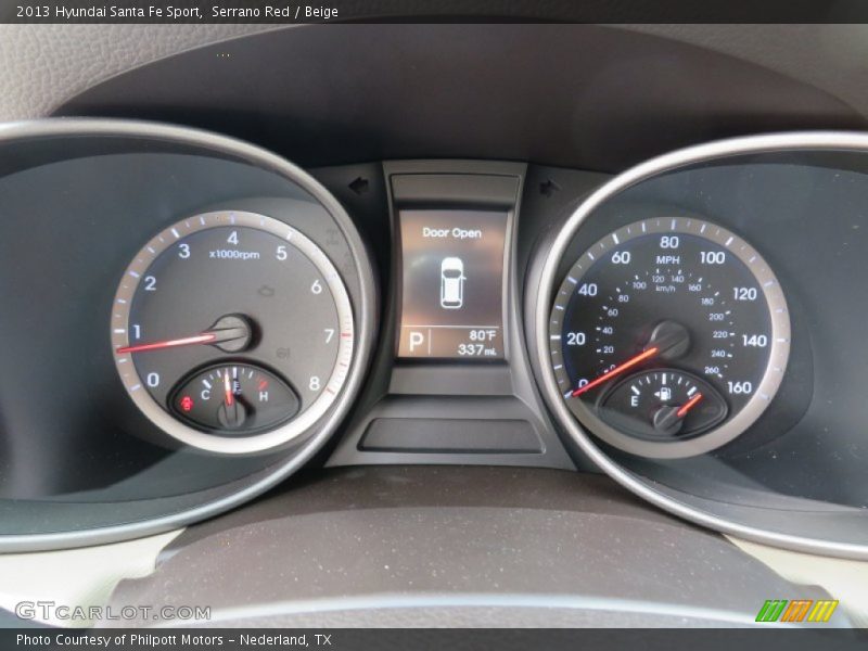 Serrano Red / Beige 2013 Hyundai Santa Fe Sport