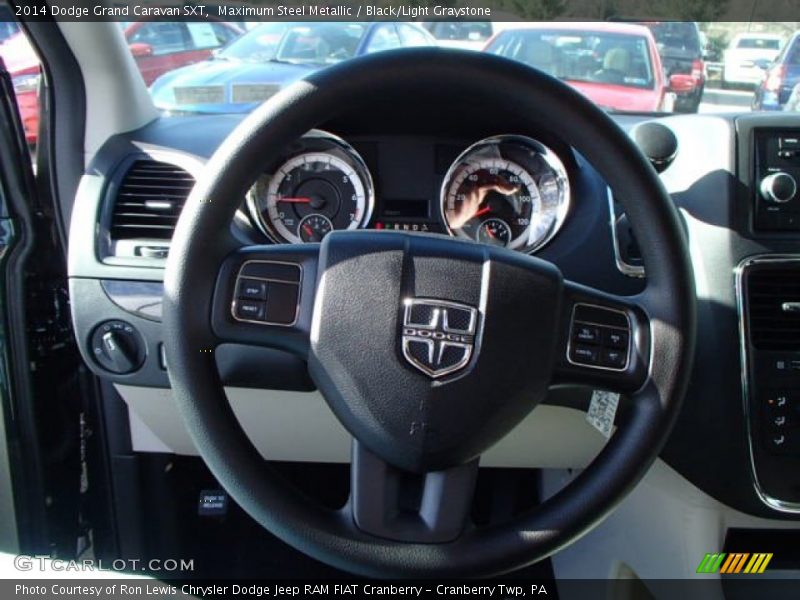 Maximum Steel Metallic / Black/Light Graystone 2014 Dodge Grand Caravan SXT