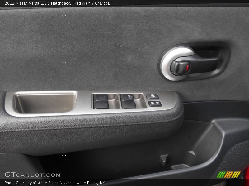 Red Alert / Charcoal 2012 Nissan Versa 1.8 S Hatchback