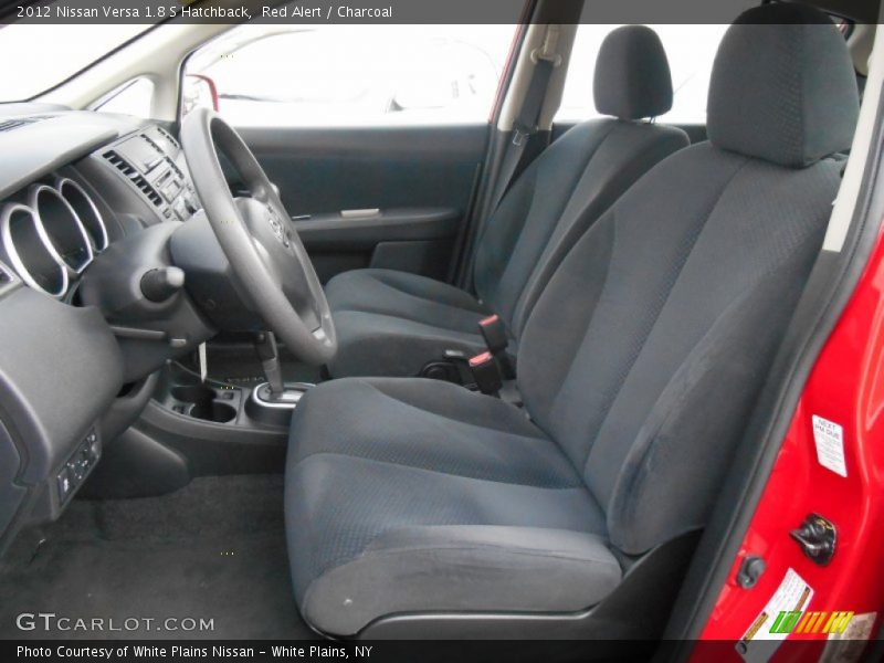 Red Alert / Charcoal 2012 Nissan Versa 1.8 S Hatchback