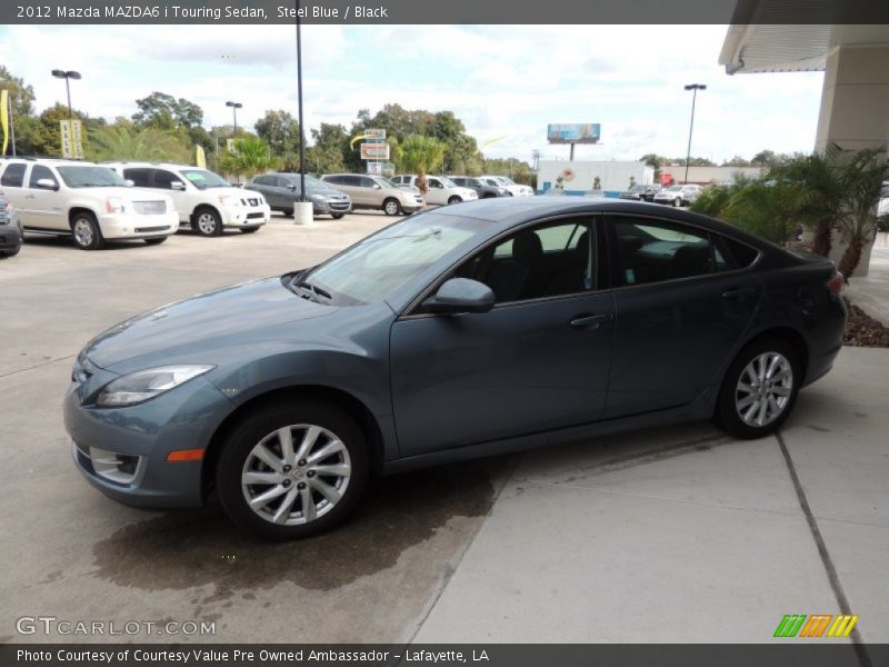 Steel Blue / Black 2012 Mazda MAZDA6 i Touring Sedan