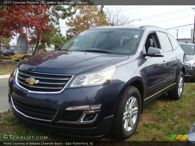 Atlantis Blue Metallic / Ebony 2013 Chevrolet Traverse LT