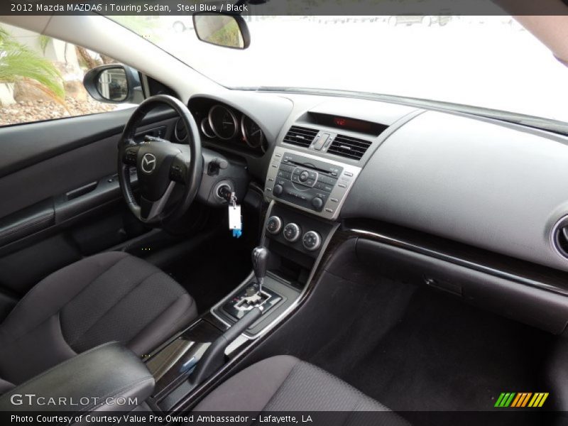 Steel Blue / Black 2012 Mazda MAZDA6 i Touring Sedan
