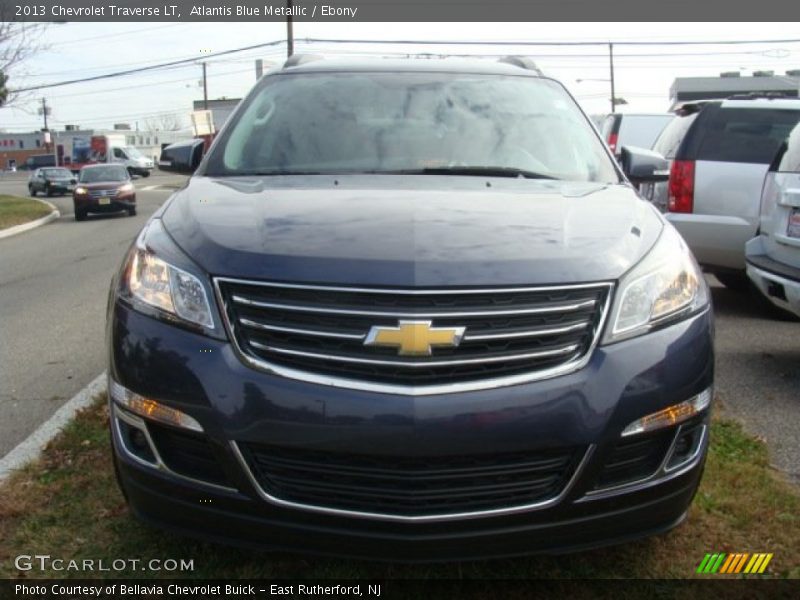 Atlantis Blue Metallic / Ebony 2013 Chevrolet Traverse LT