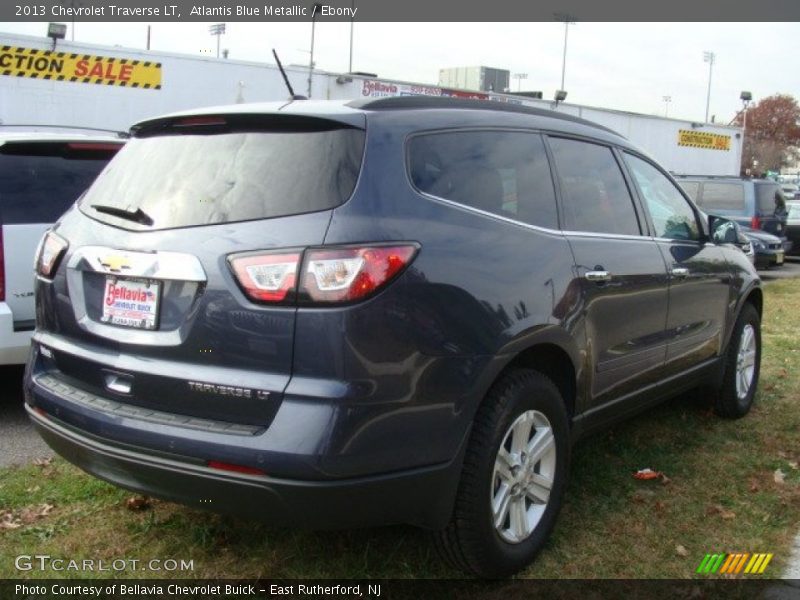 Atlantis Blue Metallic / Ebony 2013 Chevrolet Traverse LT