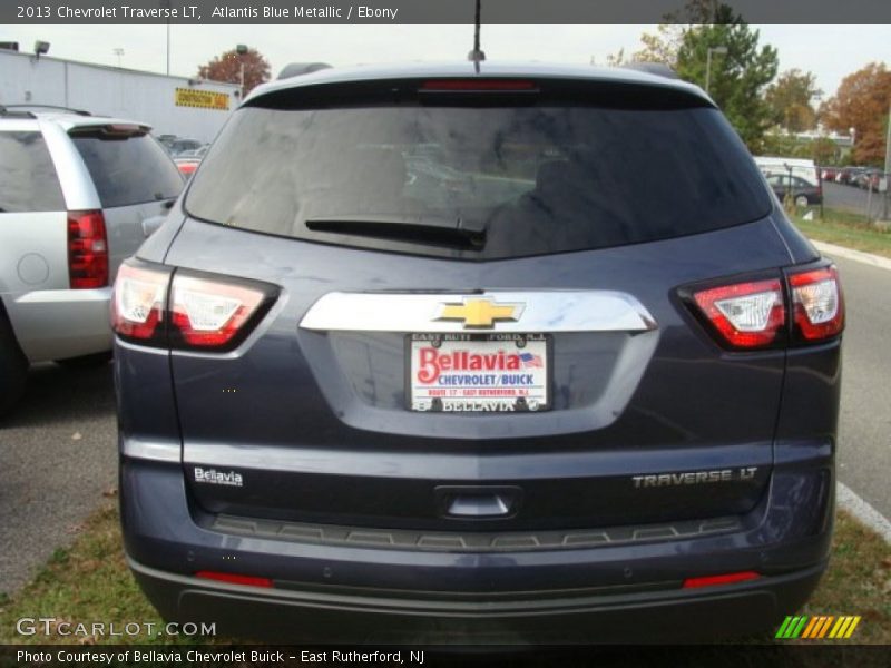 Atlantis Blue Metallic / Ebony 2013 Chevrolet Traverse LT