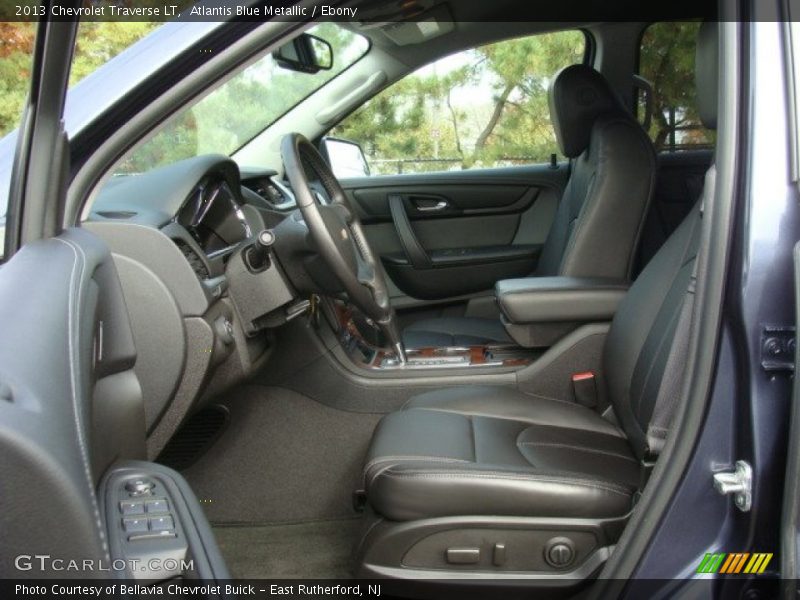 Atlantis Blue Metallic / Ebony 2013 Chevrolet Traverse LT