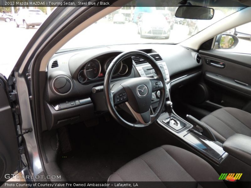 Steel Blue / Black 2012 Mazda MAZDA6 i Touring Sedan