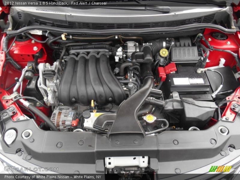Red Alert / Charcoal 2012 Nissan Versa 1.8 S Hatchback