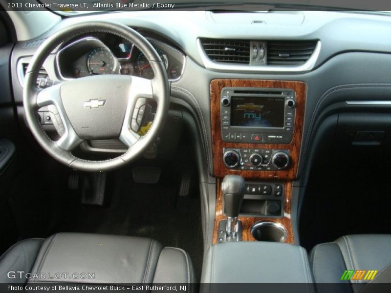 Atlantis Blue Metallic / Ebony 2013 Chevrolet Traverse LT
