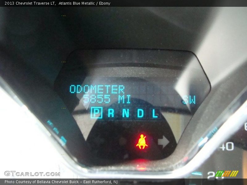 Atlantis Blue Metallic / Ebony 2013 Chevrolet Traverse LT
