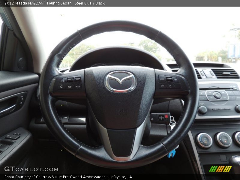 Steel Blue / Black 2012 Mazda MAZDA6 i Touring Sedan
