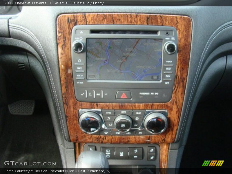 Atlantis Blue Metallic / Ebony 2013 Chevrolet Traverse LT
