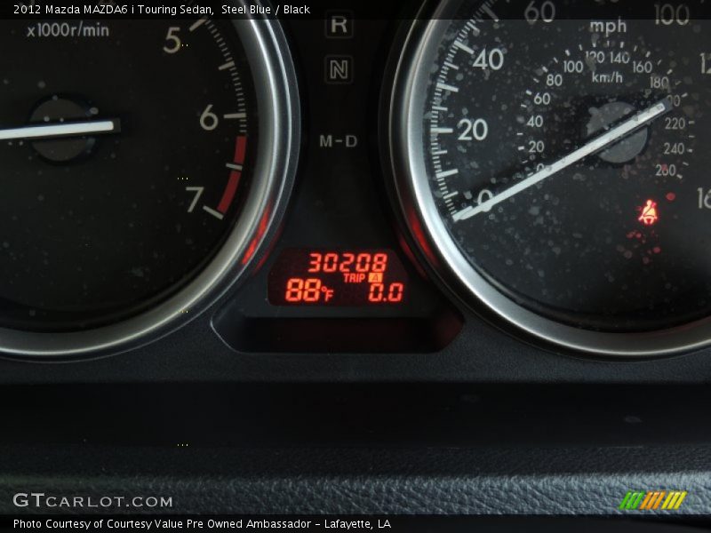 Steel Blue / Black 2012 Mazda MAZDA6 i Touring Sedan
