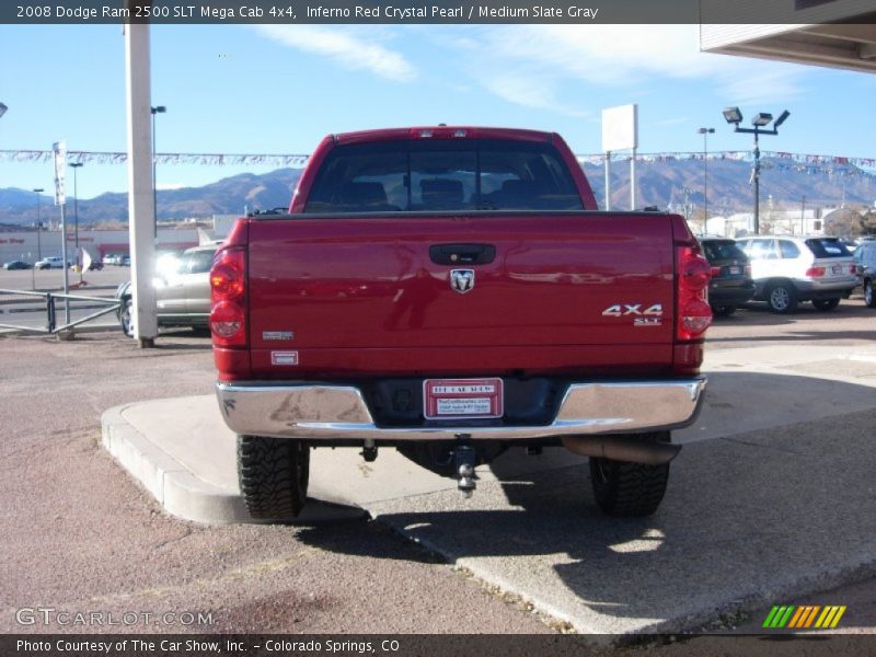 Inferno Red Crystal Pearl / Medium Slate Gray 2008 Dodge Ram 2500 SLT Mega Cab 4x4