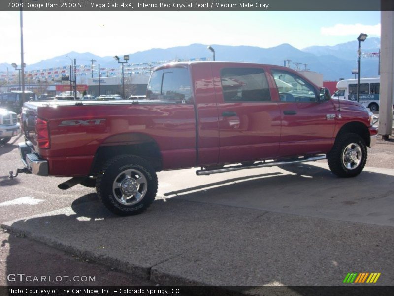 Inferno Red Crystal Pearl / Medium Slate Gray 2008 Dodge Ram 2500 SLT Mega Cab 4x4