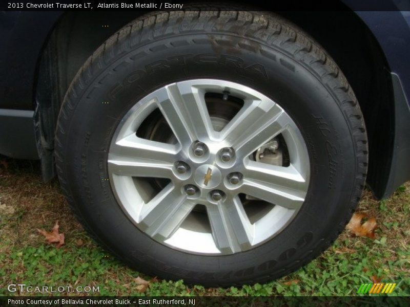 Atlantis Blue Metallic / Ebony 2013 Chevrolet Traverse LT
