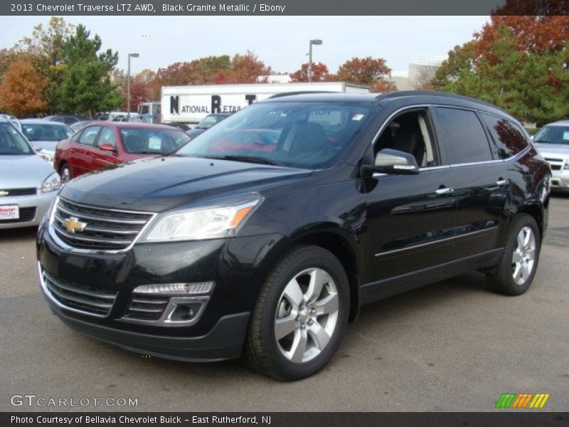 Black Granite Metallic / Ebony 2013 Chevrolet Traverse LTZ AWD