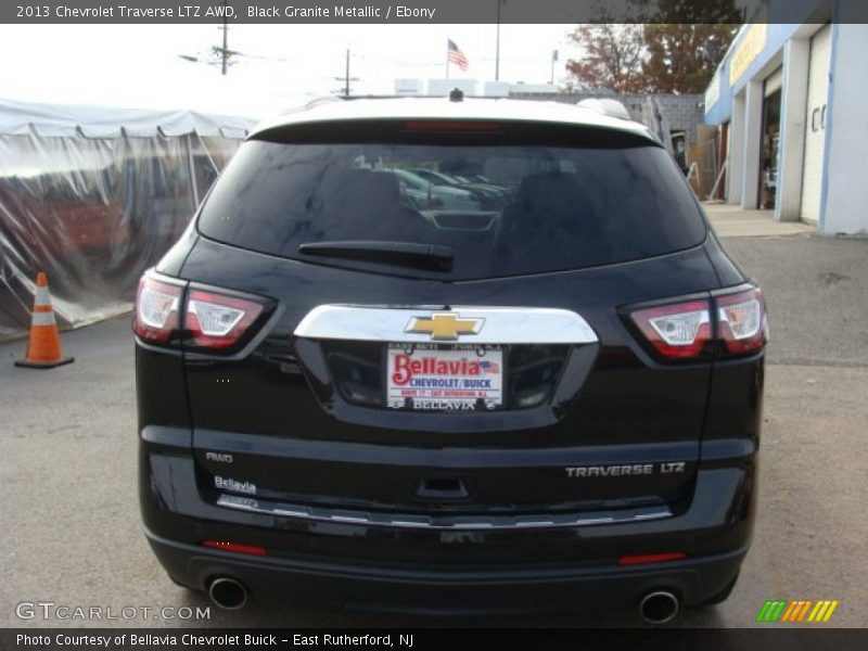 Black Granite Metallic / Ebony 2013 Chevrolet Traverse LTZ AWD