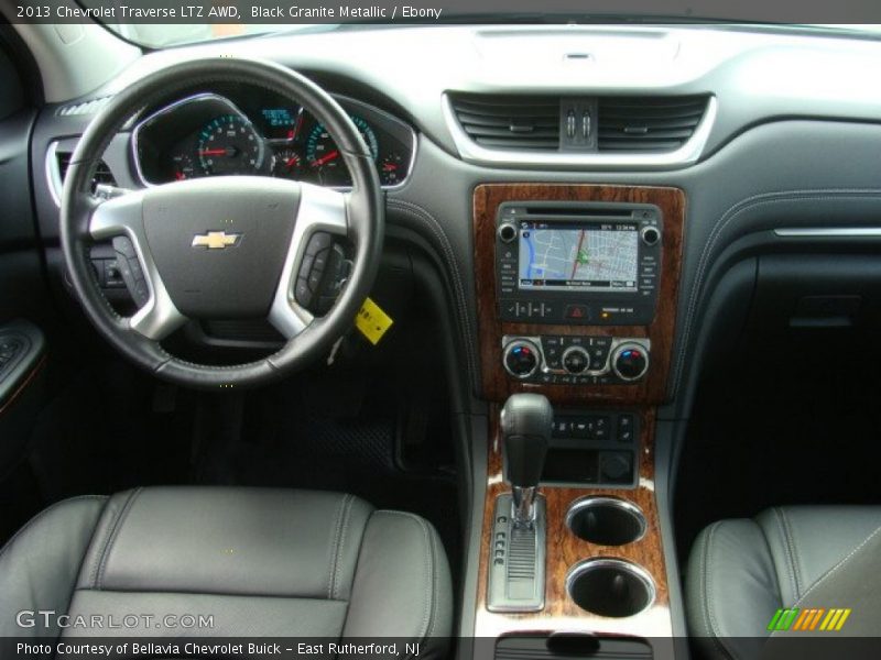 Black Granite Metallic / Ebony 2013 Chevrolet Traverse LTZ AWD