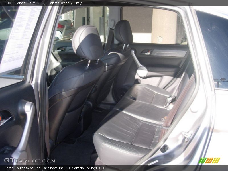 Taffeta White / Gray 2007 Honda CR-V EX-L