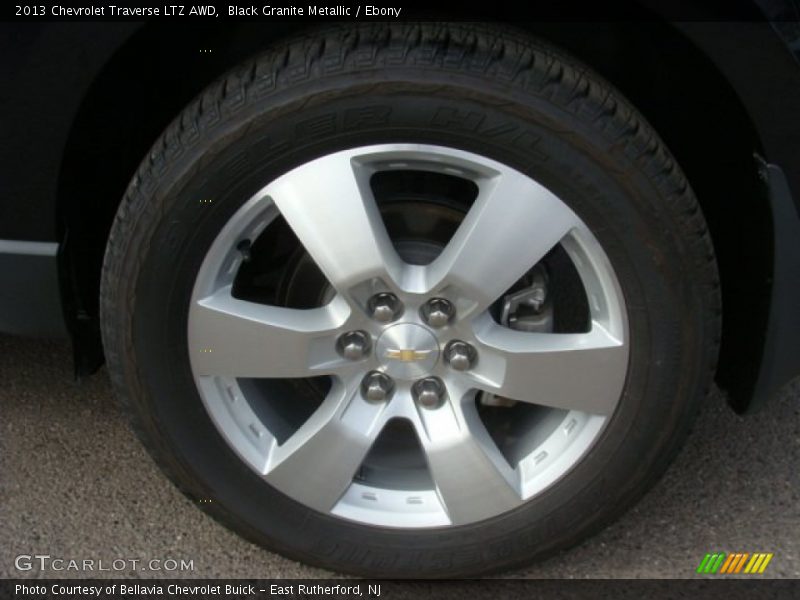 Black Granite Metallic / Ebony 2013 Chevrolet Traverse LTZ AWD