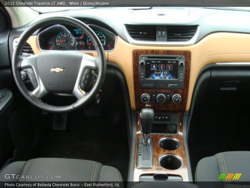 White / Ebony/Mojave 2013 Chevrolet Traverse LT AWD