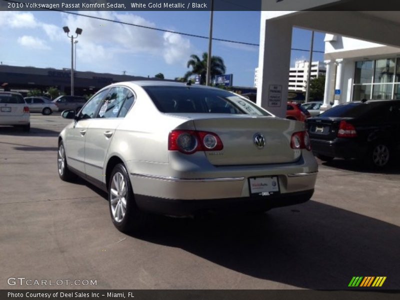 White Gold Metallic / Black 2010 Volkswagen Passat Komfort Sedan