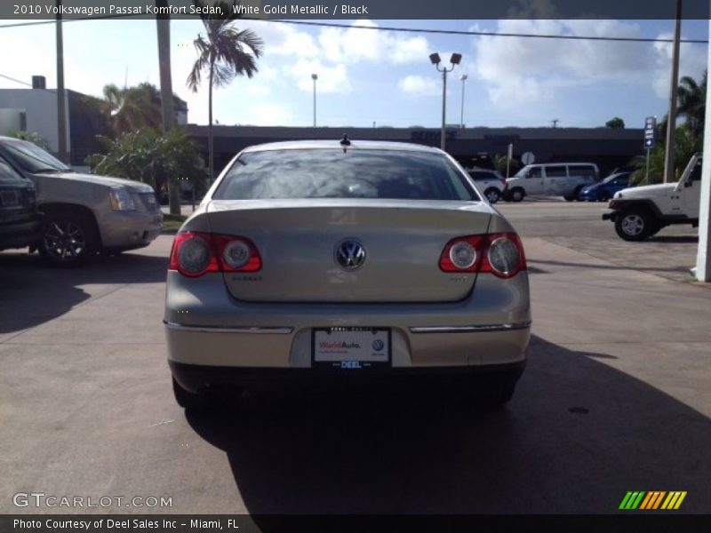 White Gold Metallic / Black 2010 Volkswagen Passat Komfort Sedan