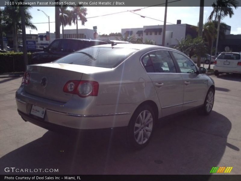 White Gold Metallic / Black 2010 Volkswagen Passat Komfort Sedan