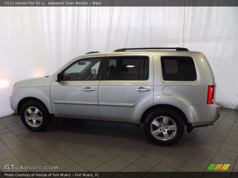 Alabaster Silver Metallic / Black 2011 Honda Pilot EX-L