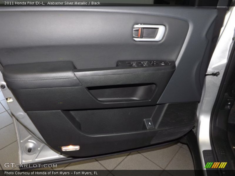 Alabaster Silver Metallic / Black 2011 Honda Pilot EX-L