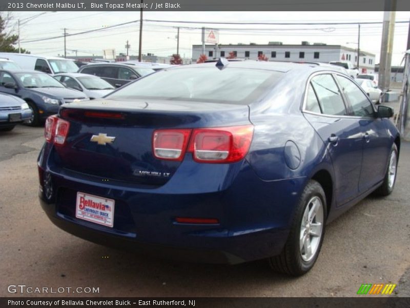 Blue Topaz Metallic / Jet Black 2013 Chevrolet Malibu LT