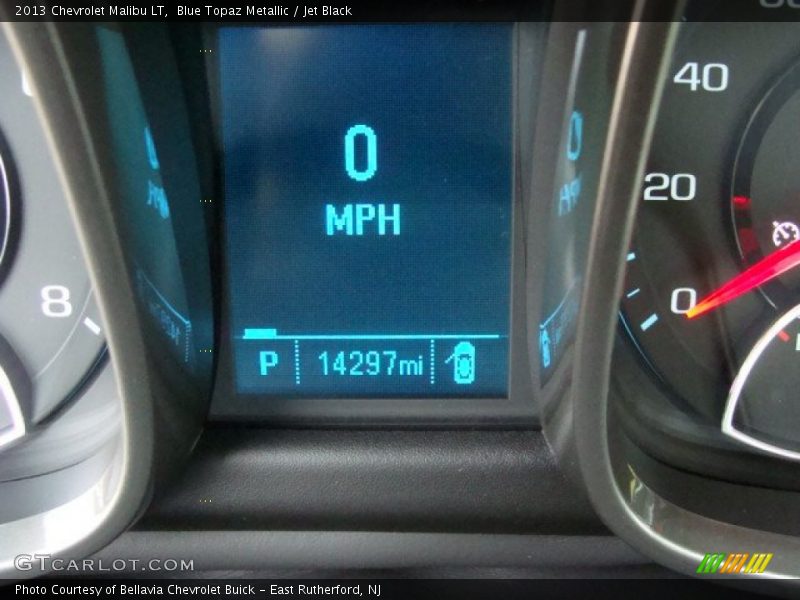 Blue Topaz Metallic / Jet Black 2013 Chevrolet Malibu LT