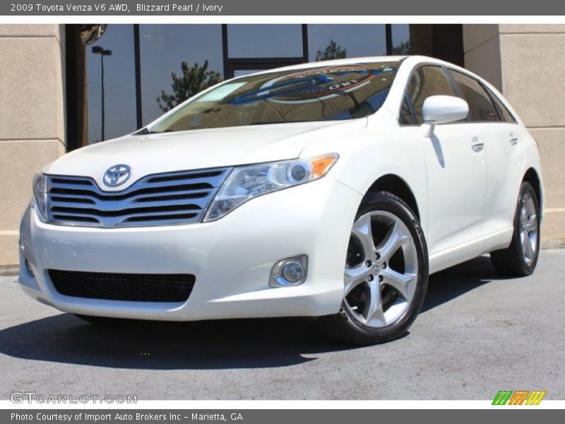 Blizzard Pearl / Ivory 2009 Toyota Venza V6 AWD