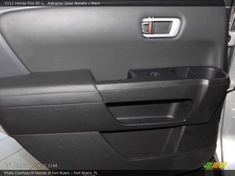 Alabaster Silver Metallic / Black 2011 Honda Pilot EX-L