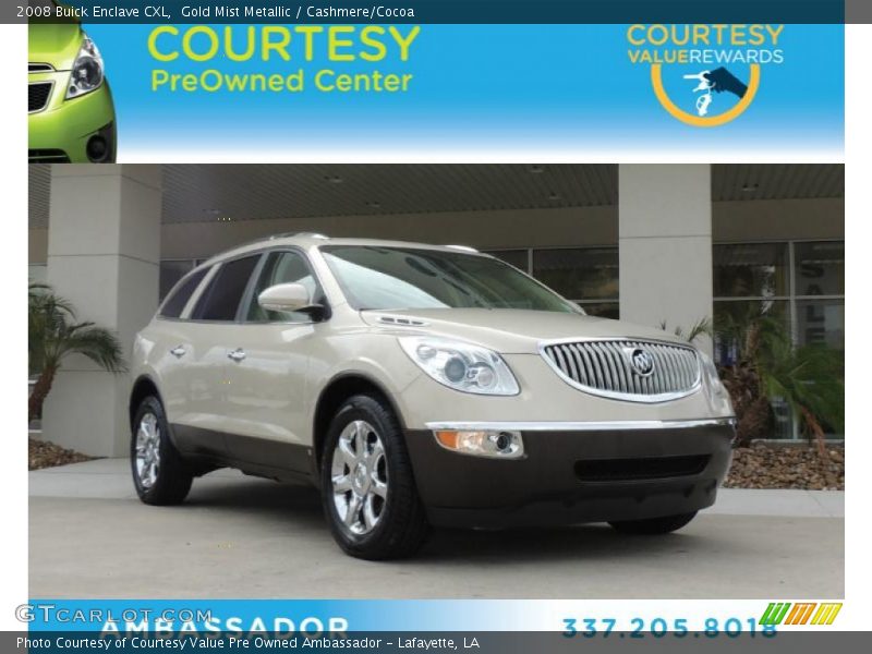 Gold Mist Metallic / Cashmere/Cocoa 2008 Buick Enclave CXL
