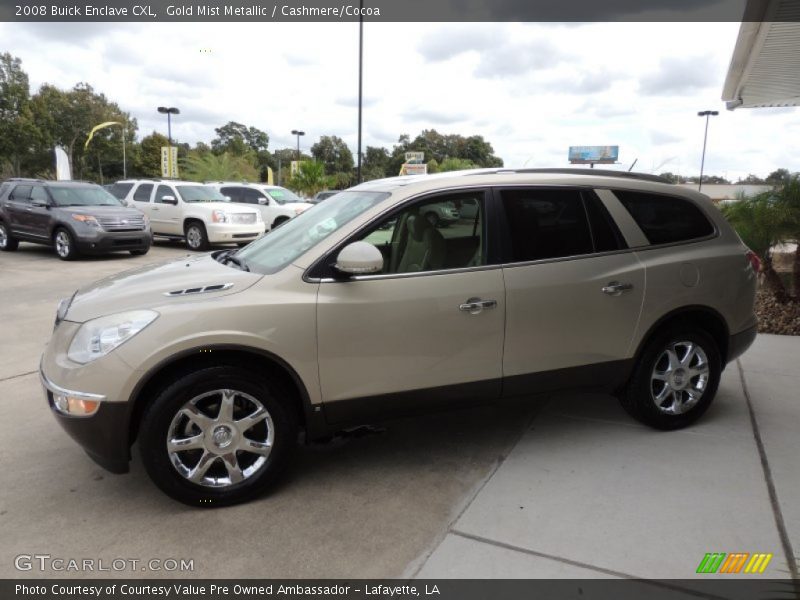 Gold Mist Metallic / Cashmere/Cocoa 2008 Buick Enclave CXL