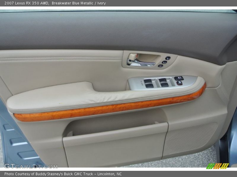 Breakwater Blue Metallic / Ivory 2007 Lexus RX 350 AWD