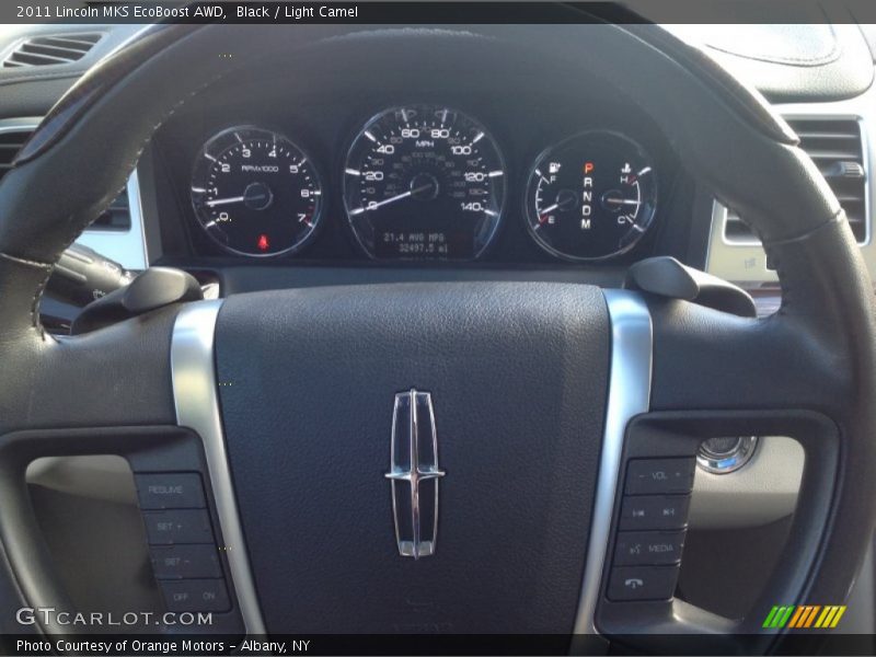 Black / Light Camel 2011 Lincoln MKS EcoBoost AWD