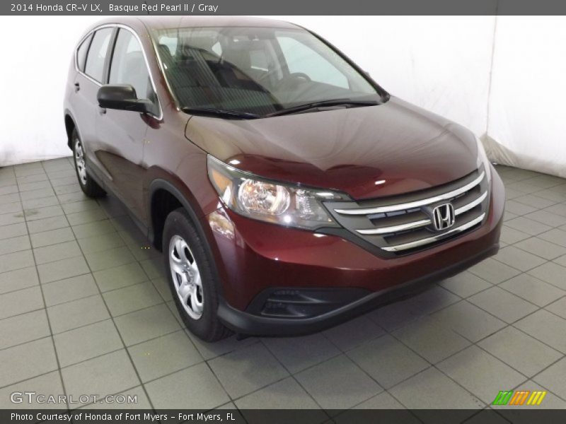 Basque Red Pearl II / Gray 2014 Honda CR-V LX