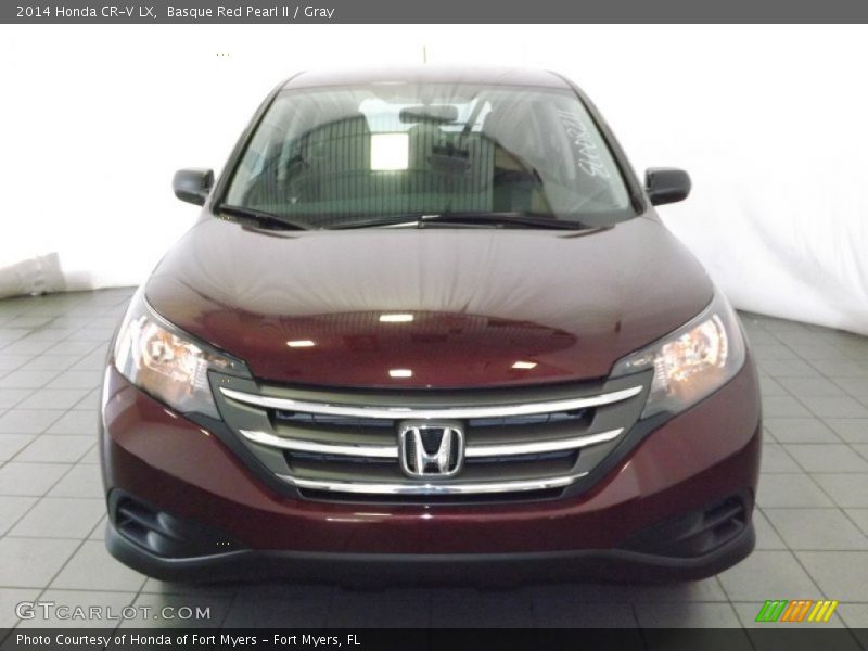 Basque Red Pearl II / Gray 2014 Honda CR-V LX