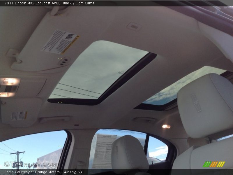 Black / Light Camel 2011 Lincoln MKS EcoBoost AWD