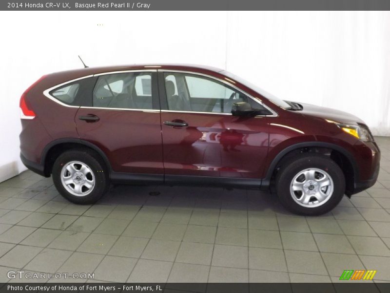 Basque Red Pearl II / Gray 2014 Honda CR-V LX
