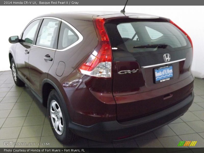 Basque Red Pearl II / Gray 2014 Honda CR-V LX