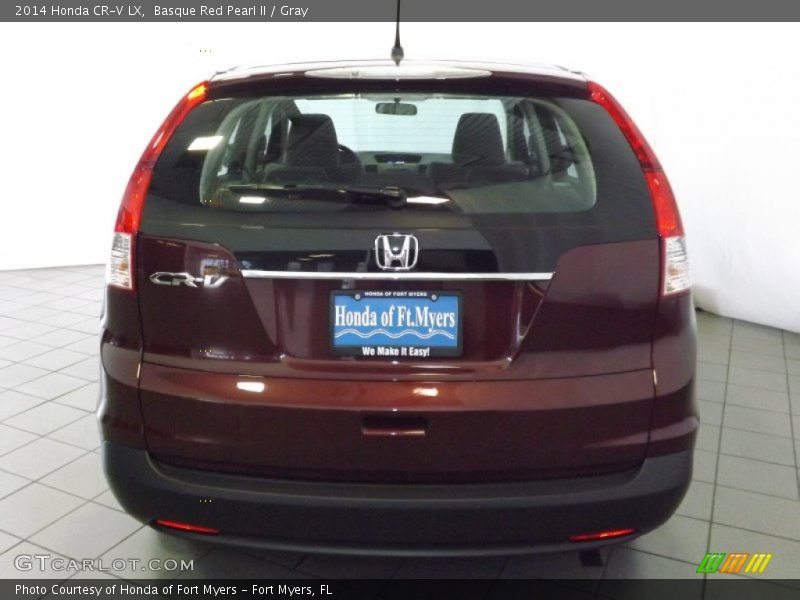 Basque Red Pearl II / Gray 2014 Honda CR-V LX