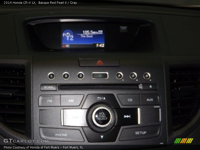 Basque Red Pearl II / Gray 2014 Honda CR-V LX